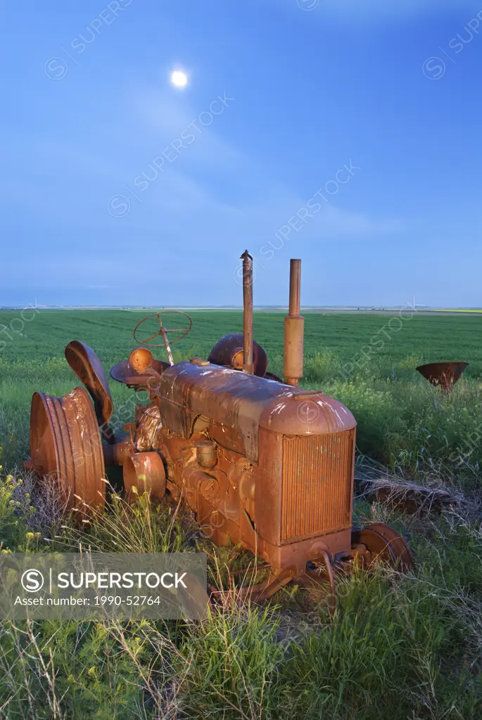 Old Tractor, near Leader, Saskatchewan, Canada