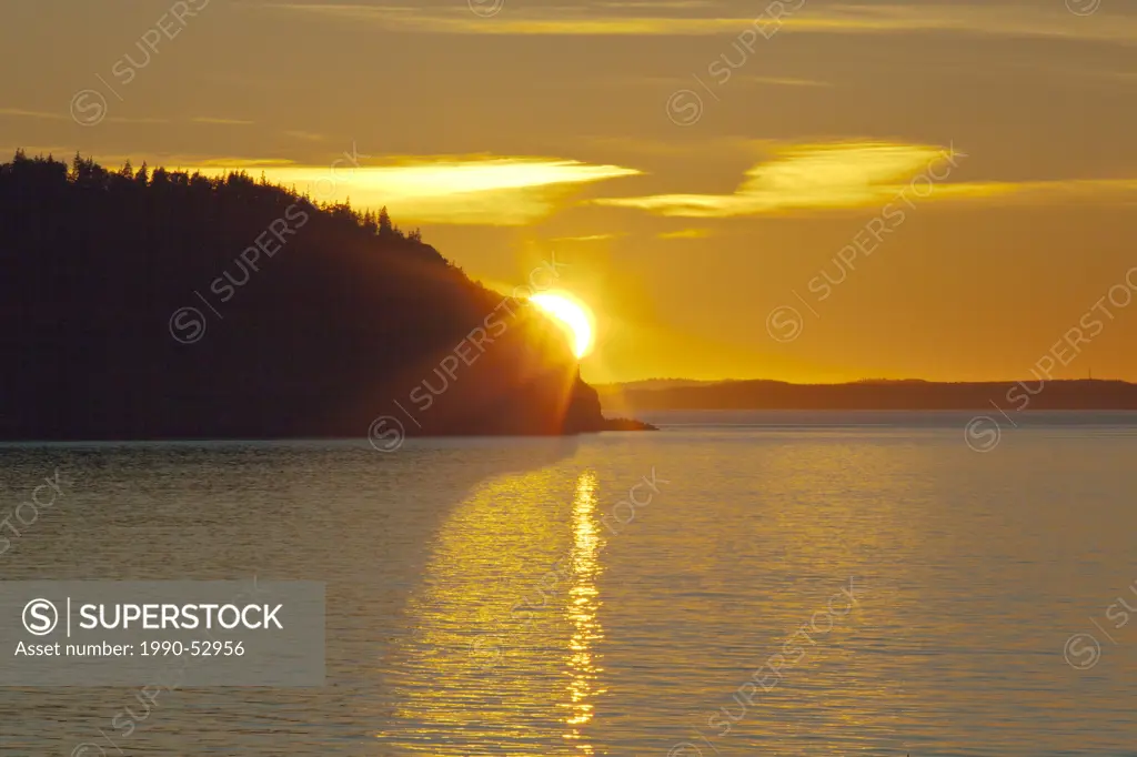 Sunset, North Head, Grand Manan Island, Bay of Fundy, New Brunswick, Canada