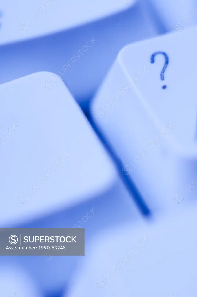 Question Mark on computer keyboard