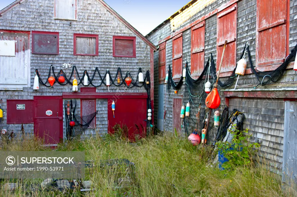 Fishing shed, Seal Cove, Grand Manan Island,Bay of Fundy, New Brunswick, Canada
