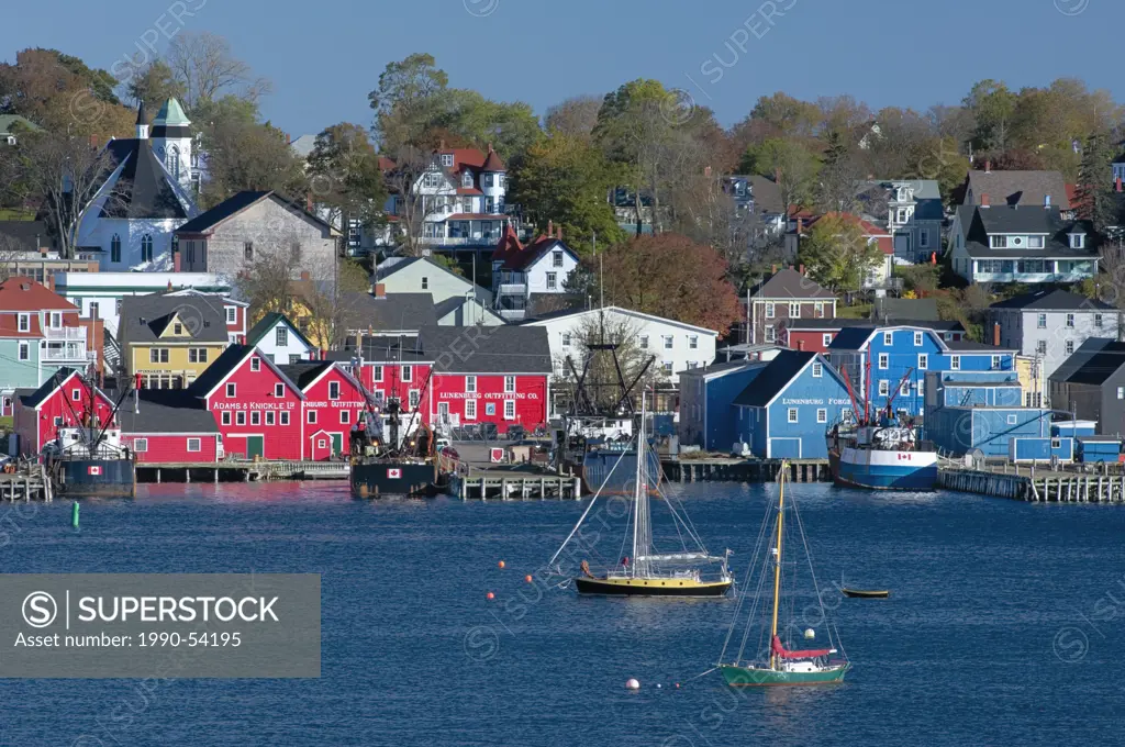 Picturesque harbor in lunenburg, Nova Scotia, Canada.