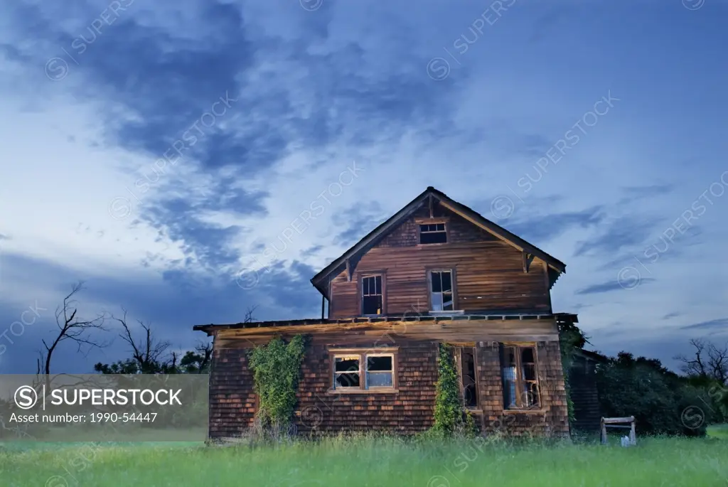 Abandoned house near Leader, Saskatchewan, Canada