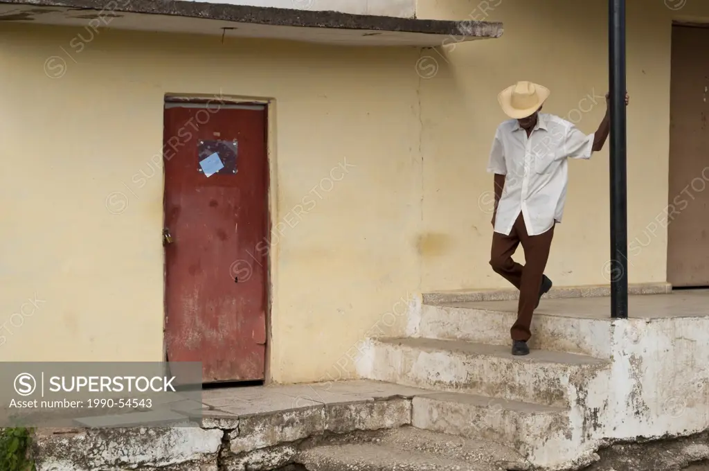 Man in rural area near Holguin, Cuba