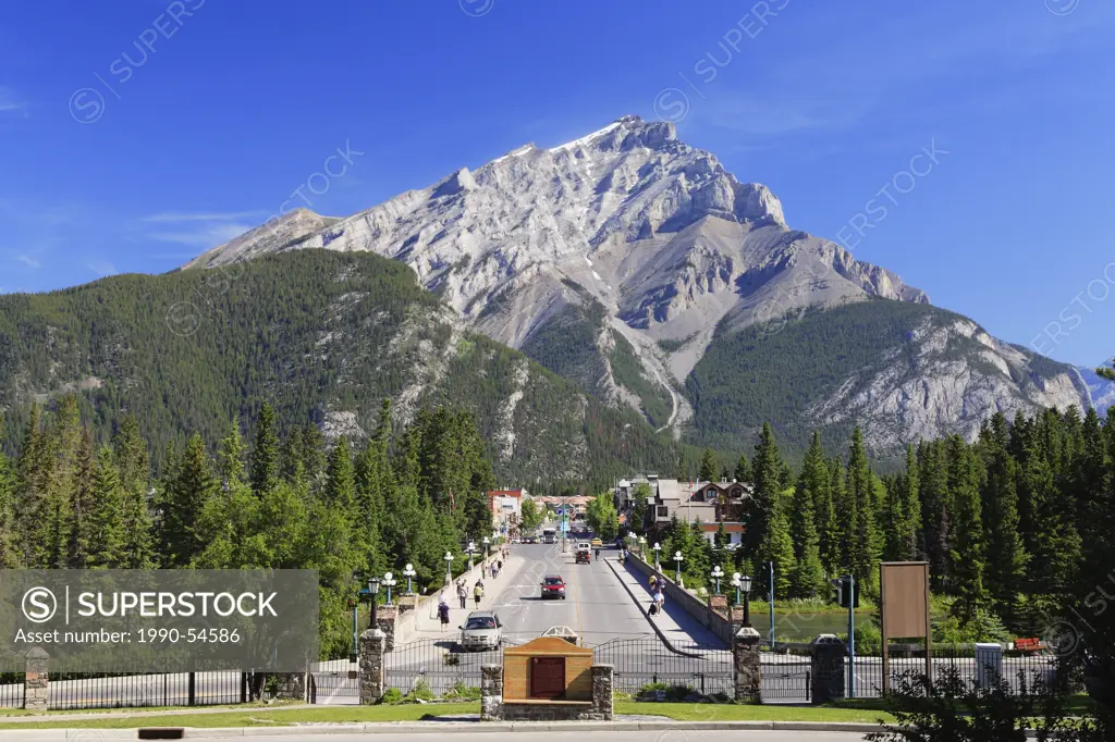 Town of Banff, Banff National Park, Alberta, Canada.