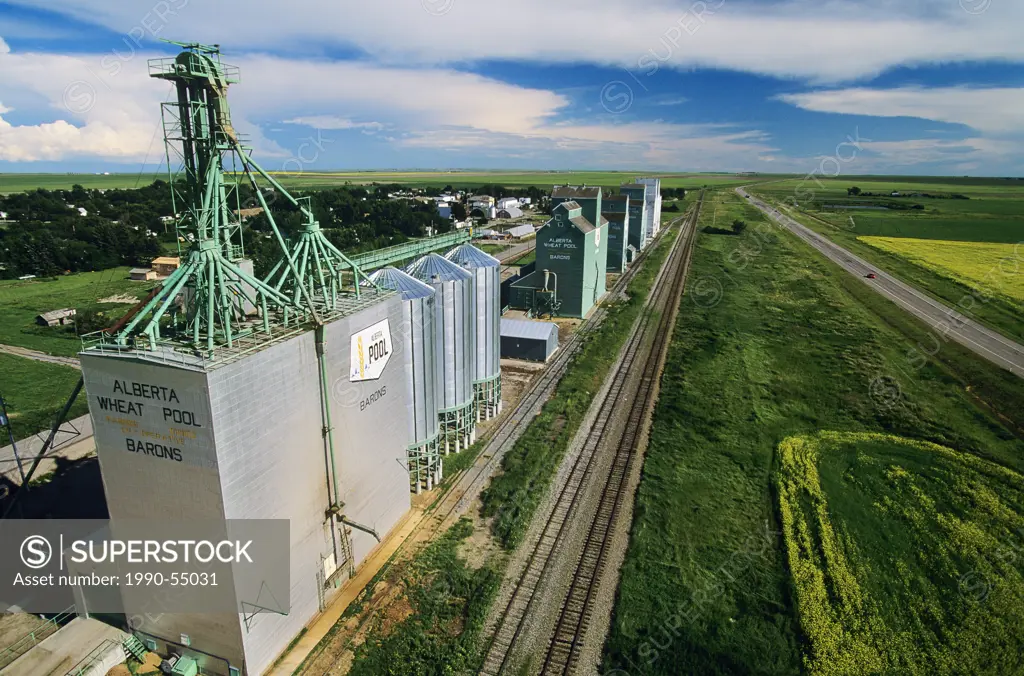 Grain Elevator, Alberta, Canada.