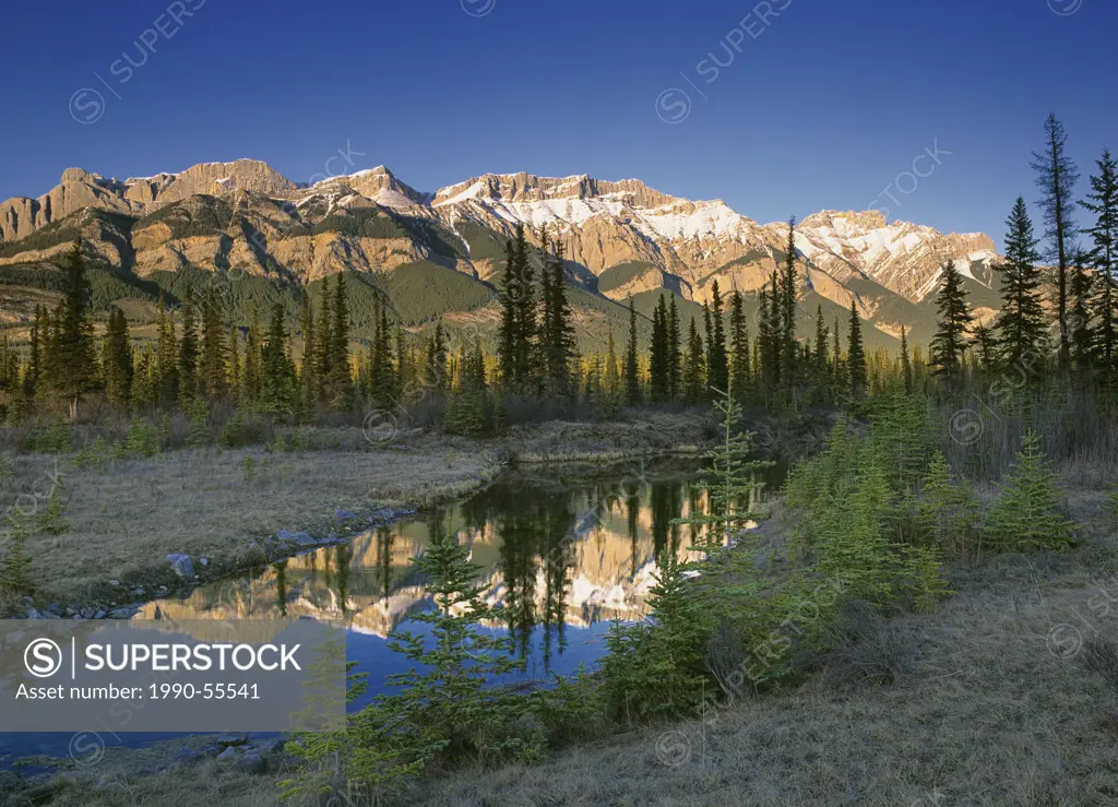 Miette Range, Jasper National Park, Alberta, Canada.