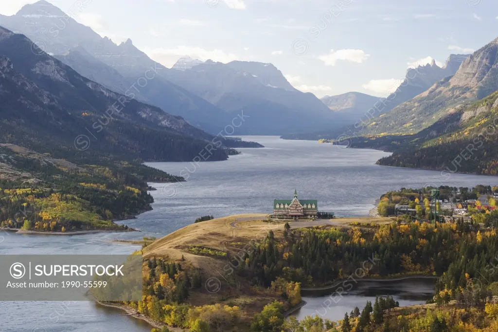Prince of Wales Hotel and Waterton National Park, Alberta, Canada.