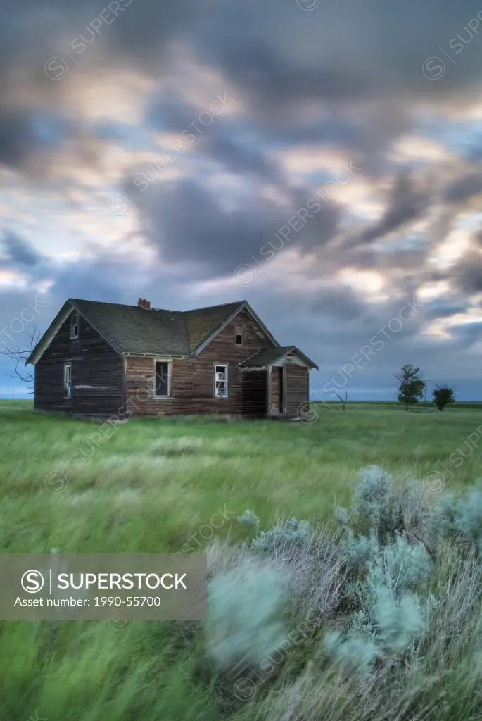 Abandoned home, southern Saskatchewan, Canada.