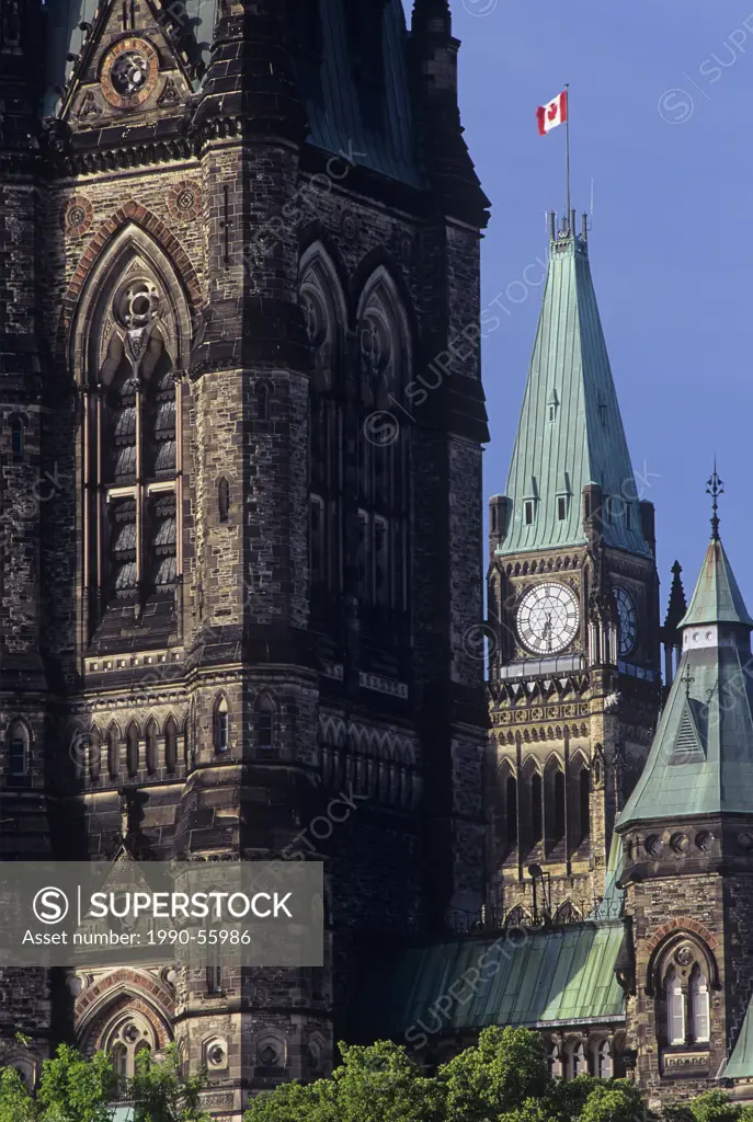 Peace Tower, Parliament buildings, Ottawa, Ontario, Canada.
