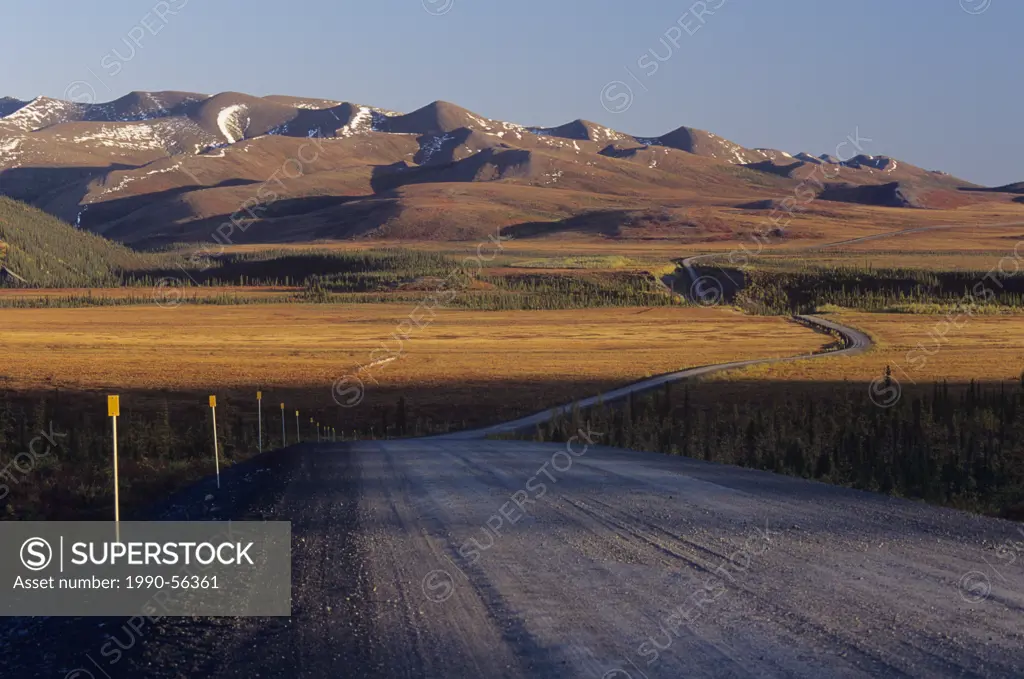 Richardson Mountains along Dempster highway, Yukon Territory, Canada.
