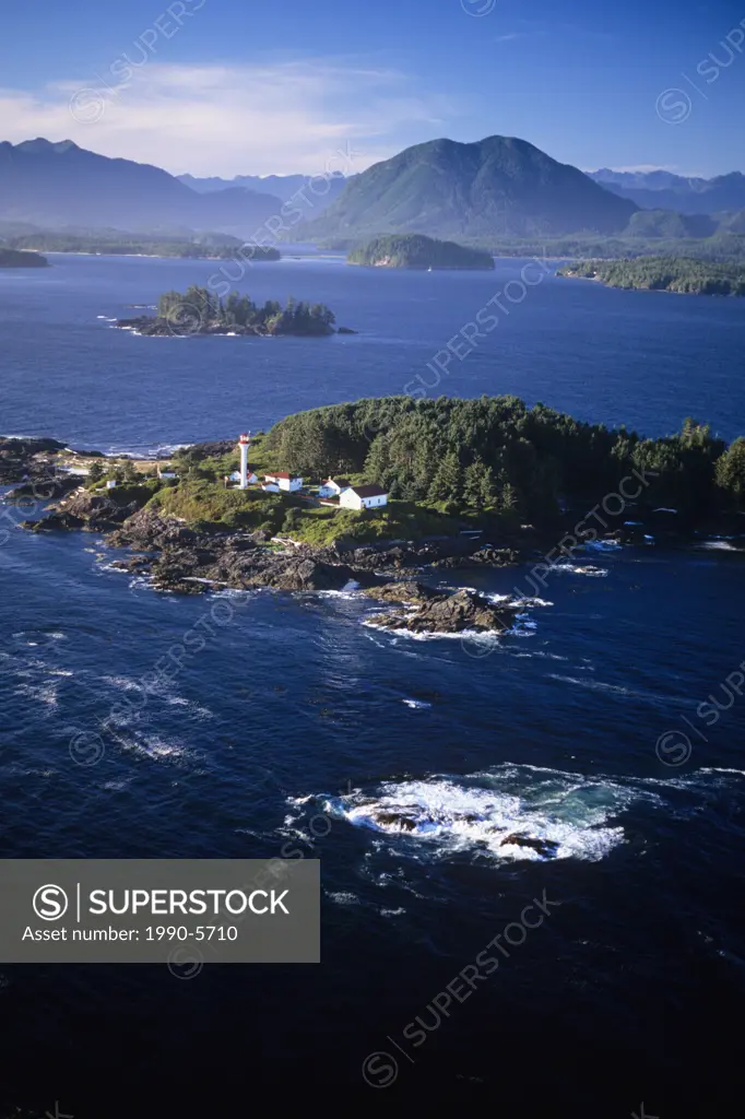 Lennard Island Lighthouse, Situated amid the beauty of Clayoquot Sound near Tofino, British Columbia, Canada