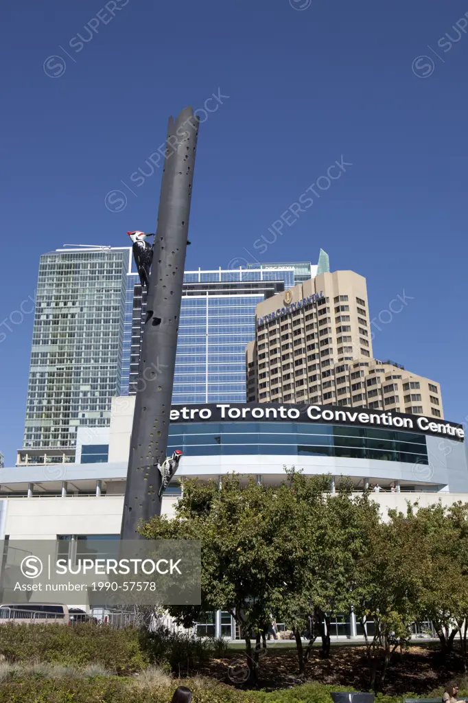 Metro Toronto Convention Centre and Woodpecker Column, Toronto, Canada