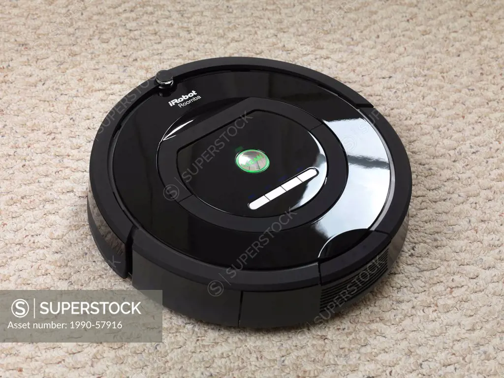 iRobot Roomba 770 household vacuum cleaning robot on carpeted floor