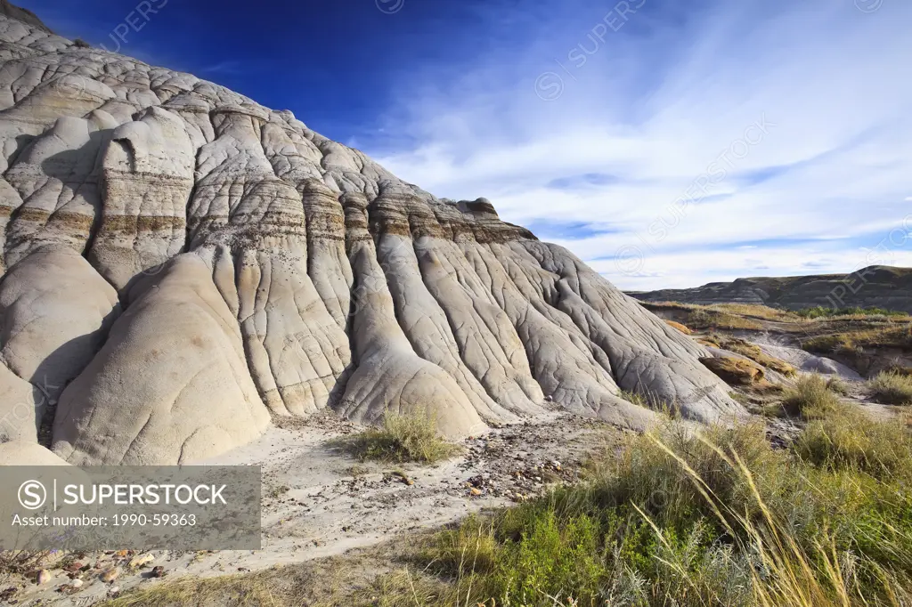 Hoodoos, rock formations in the Badlands, Drumheller, Alberta, Canada