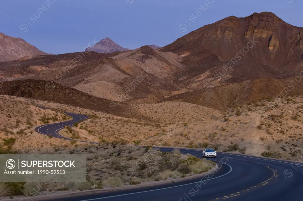 Highway 169, west side of Lake Mead, Nevada, USA