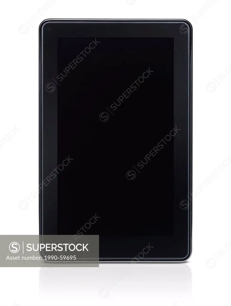 Amazon Kindle Fire tablet computer e_book reader isolated on white background with clipping path