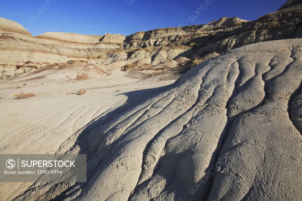 Badlands in Dinosaur Provincial Park, this is the location of one of the first recorded archaeological digs in the park in the early 1900s , near Broo...
