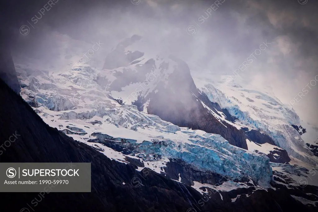 Glacier in the Canadian Rockies, British Columbia