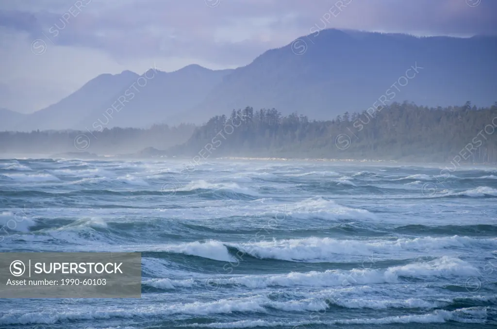 Wickaninnish Beach in Pacific Rim National Park near Tofino, BC, Canada on Vancouver Island