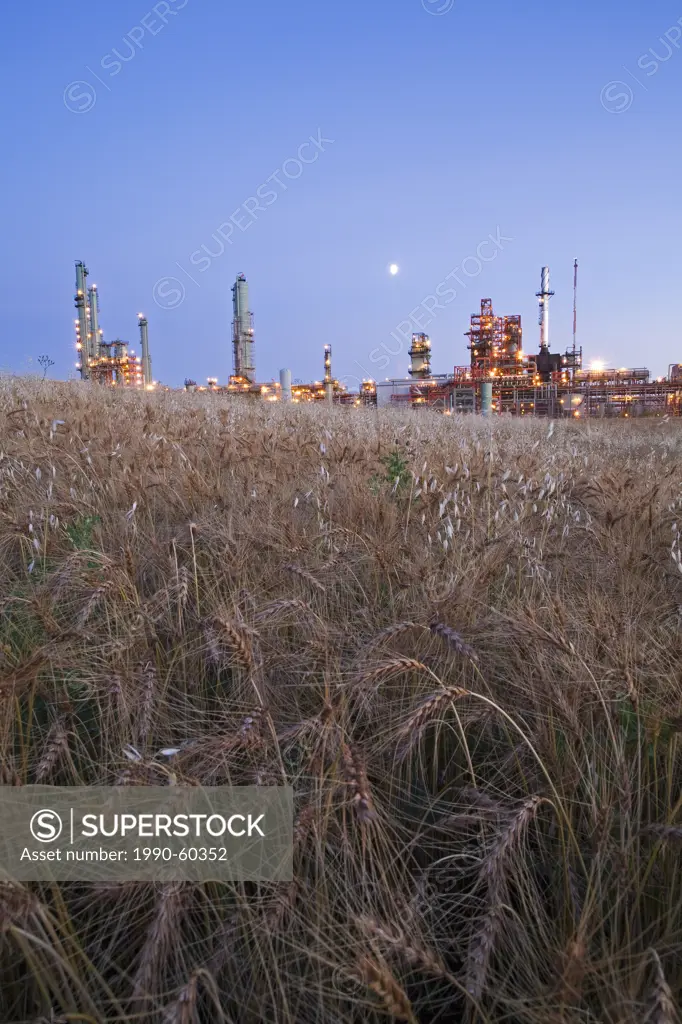 Bio fuel refinery, Edmonton, Alberta, Canada.