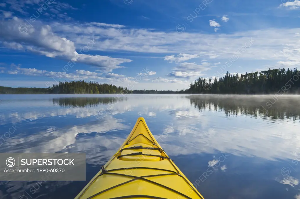 kayaking, Little Deer Lake, Lac La Ronge Provincial Park, Northern Saskatchewan, Canada