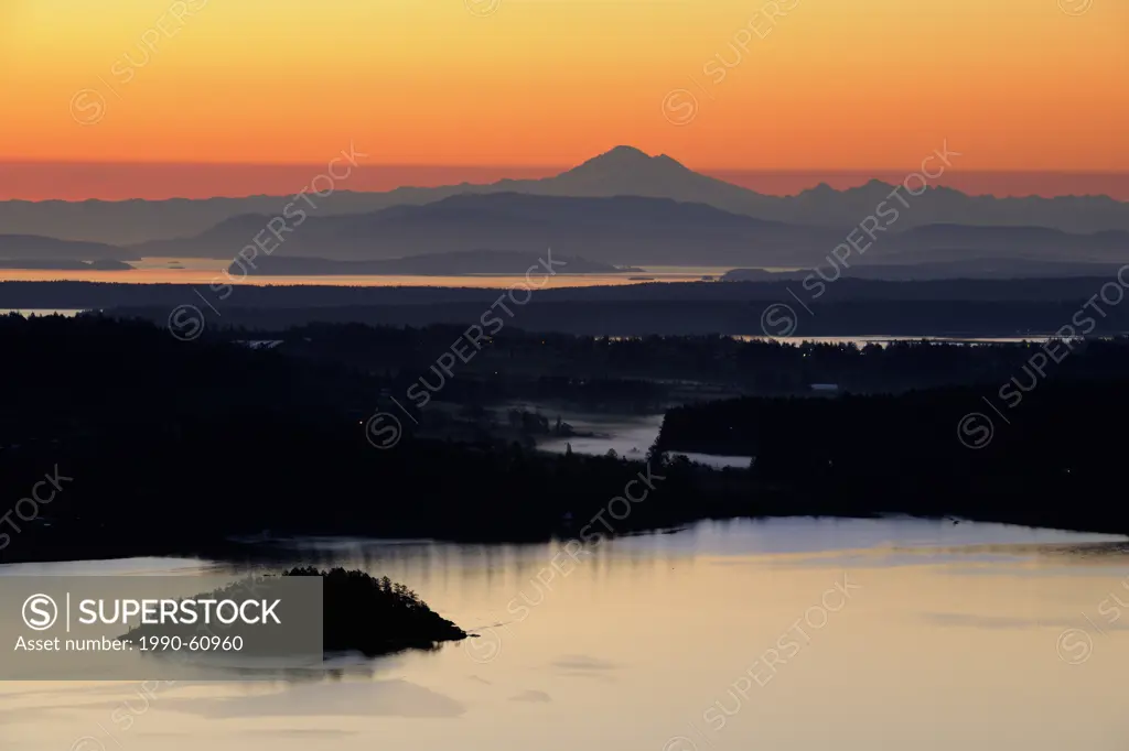 Gulf Islands and the Inner Straits from the Malahat Summit,Victoria, British Columbia, Canada