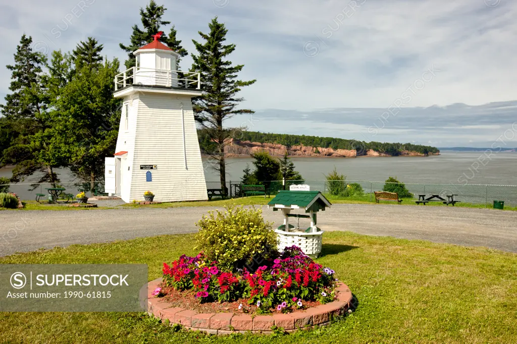 Waldon Lighthouse, Bay of Fundy, Nova Scotia, Canada
