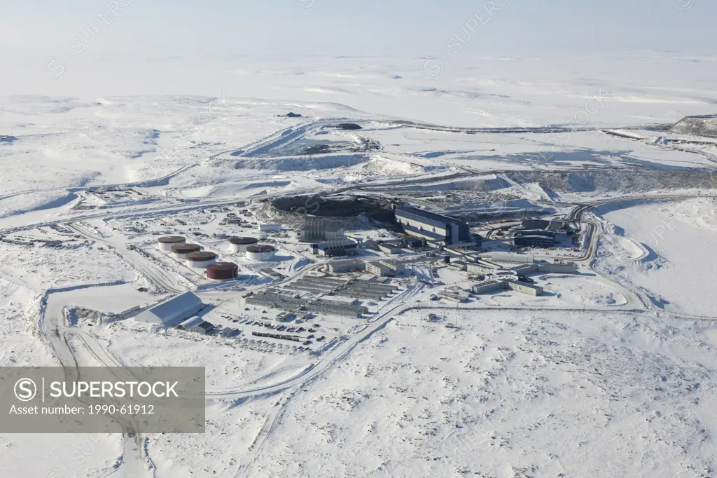 Diavik Rio Tinto Diamond Mine, Lac de Graskimberlite field, Northwest Territories, Canada