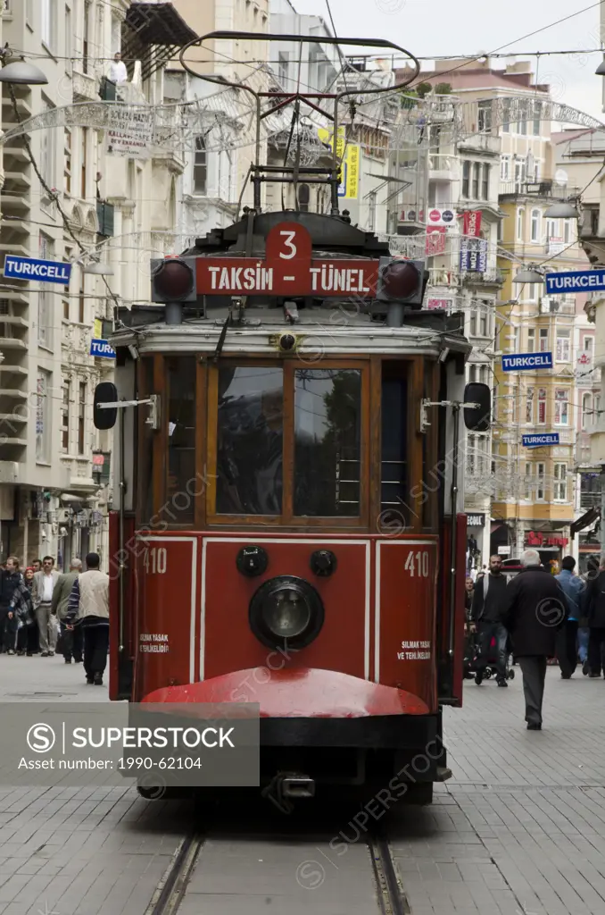 Taksim tram, Istanbul, Turkey