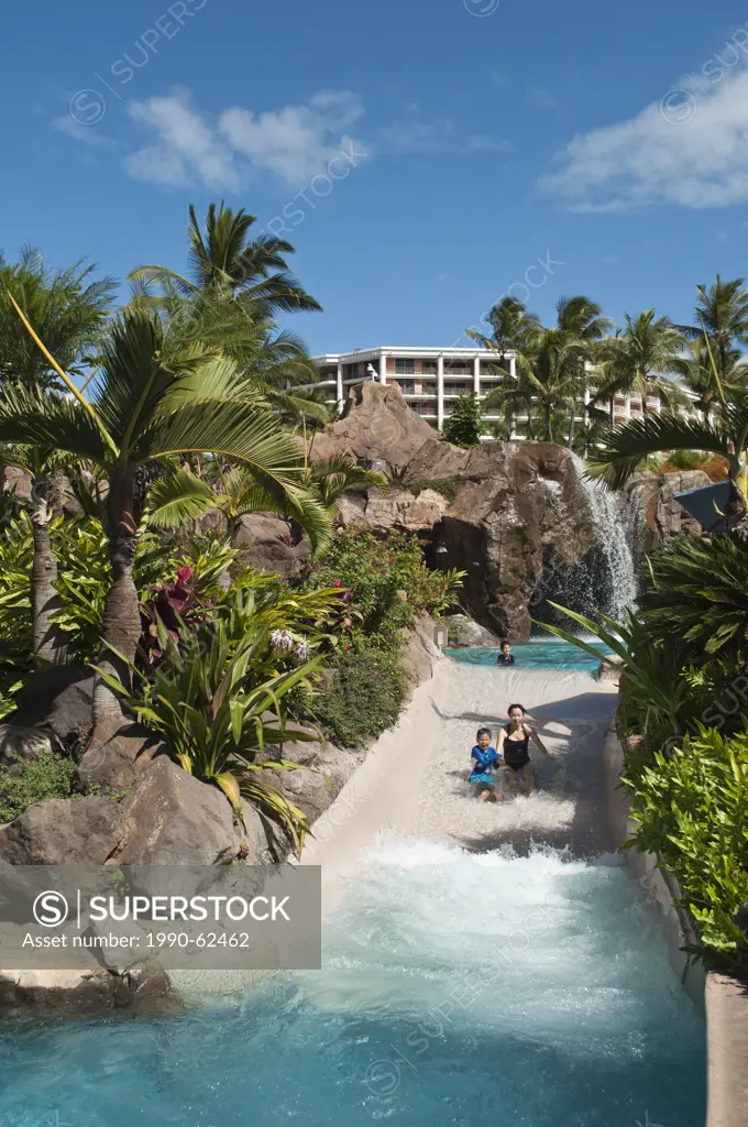 Pool fun at Grand Wailea Resort. Wailea Beach, Maui, Hawaii, United States of America