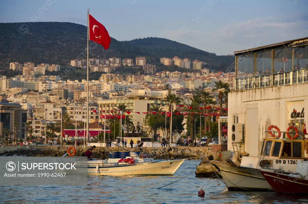 Fishing boat in Kusadasi, a resort town on Turkey´s Aegean coast in Aydin Province