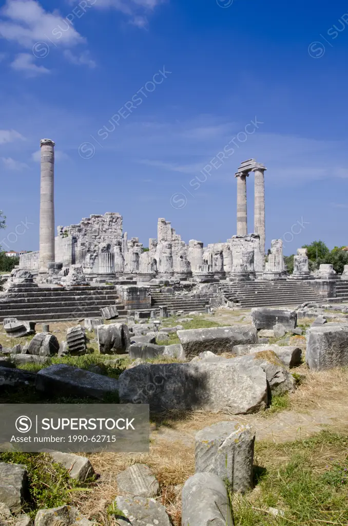 Didyma, an ancient Ionian sanctuary, in modern Didim, Turkey, containing the Temple of Apollo, the Didymaion.