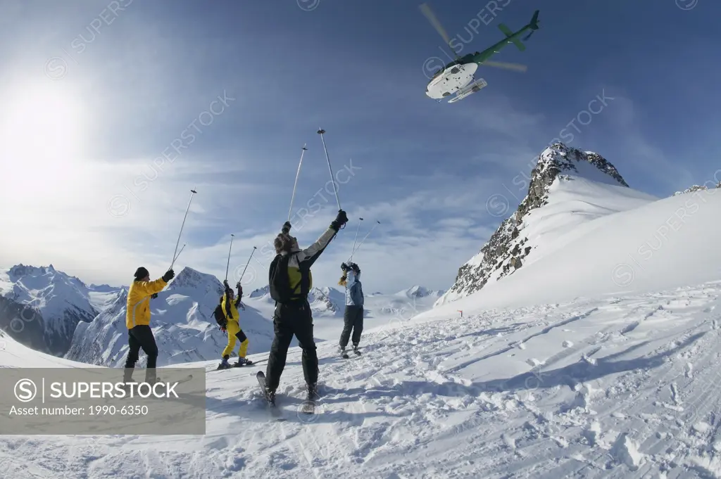 Helicopter Skiing, Coast Mountains, British Columbia, Canada