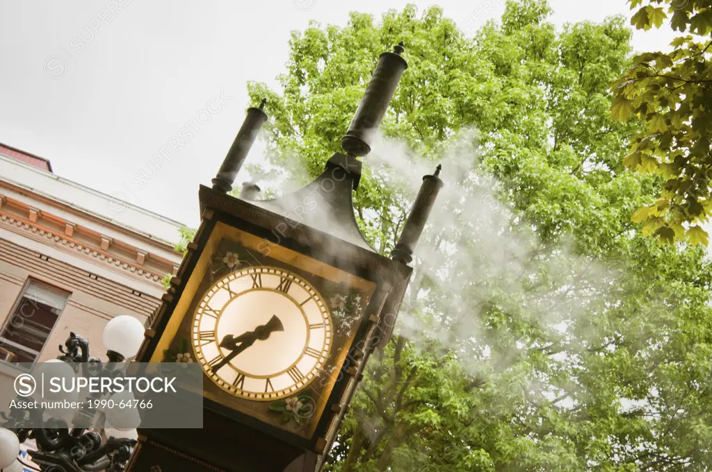 The famous steam clock of Gastown Vancouver, BC Canada was built in 1977.