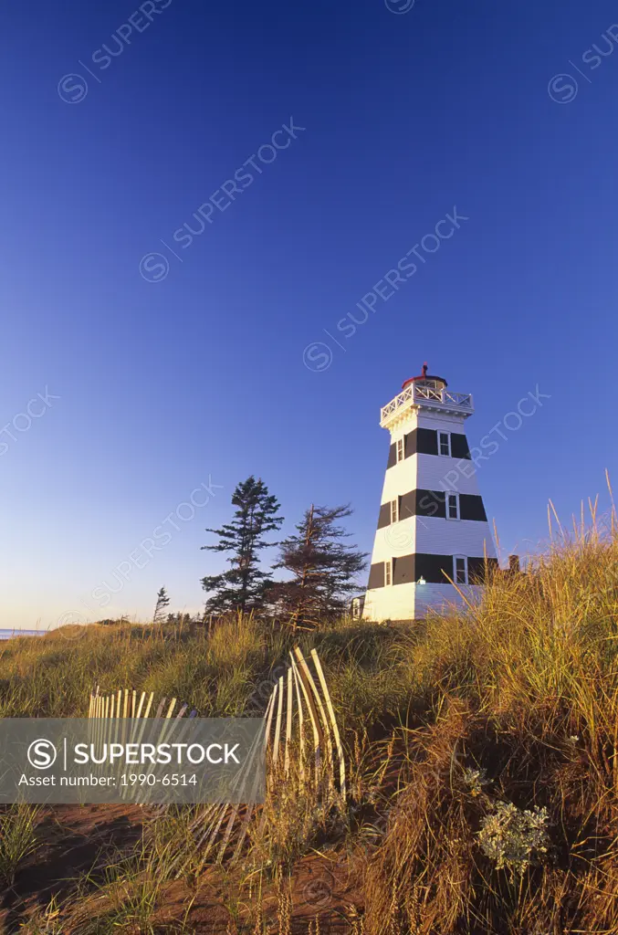 Lighthouse in Cedar Hills Provincial Park, Prince Edward Island, Canada