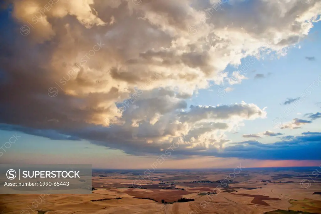 Storm Clouds over Palouse region of eastern Washington State, USA.