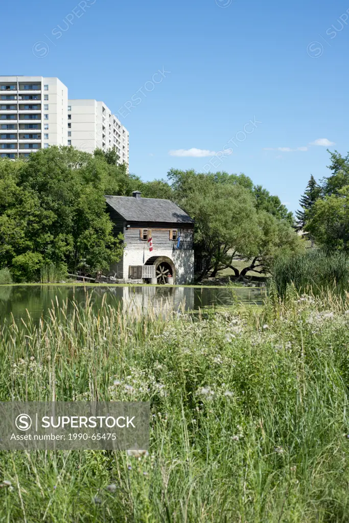 Cuthbert Grant´s Old Mill along Sturgeon Creek in Winnipeg, Manitoba, Canada.