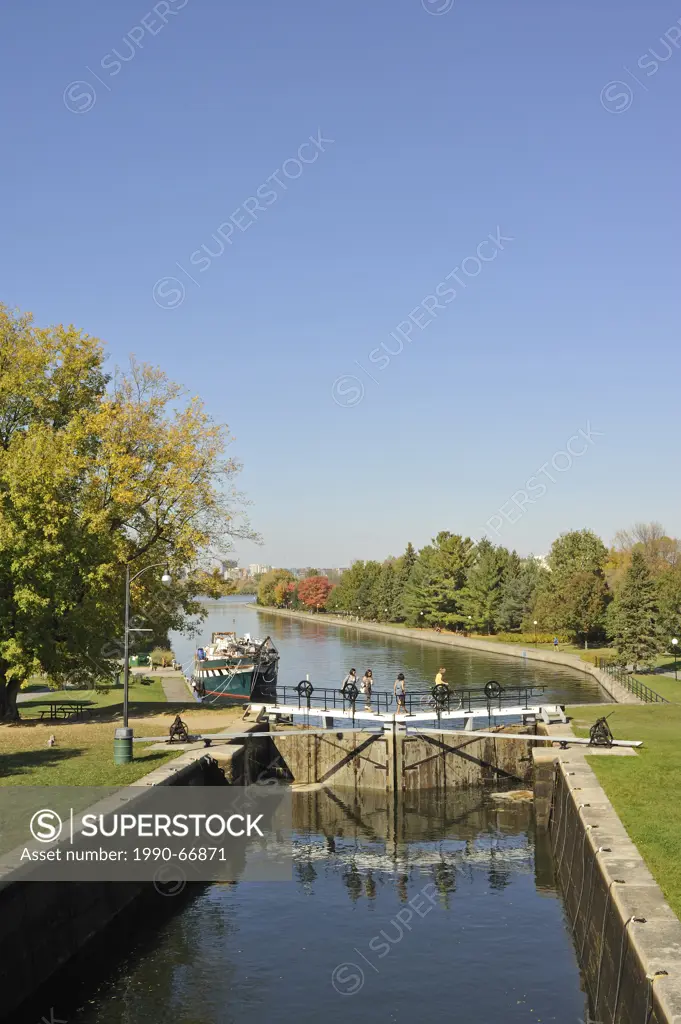 Hartwells Locks, Rideau Canal, Ottawa, Ontario, Canada