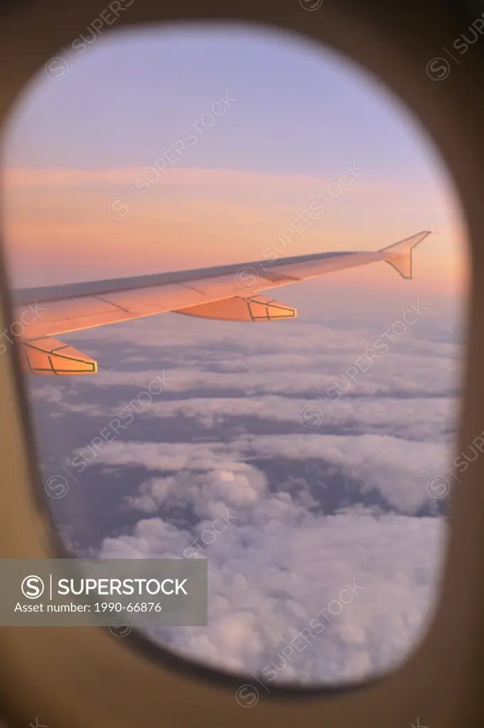 view from window of Airbus 320 aircraft