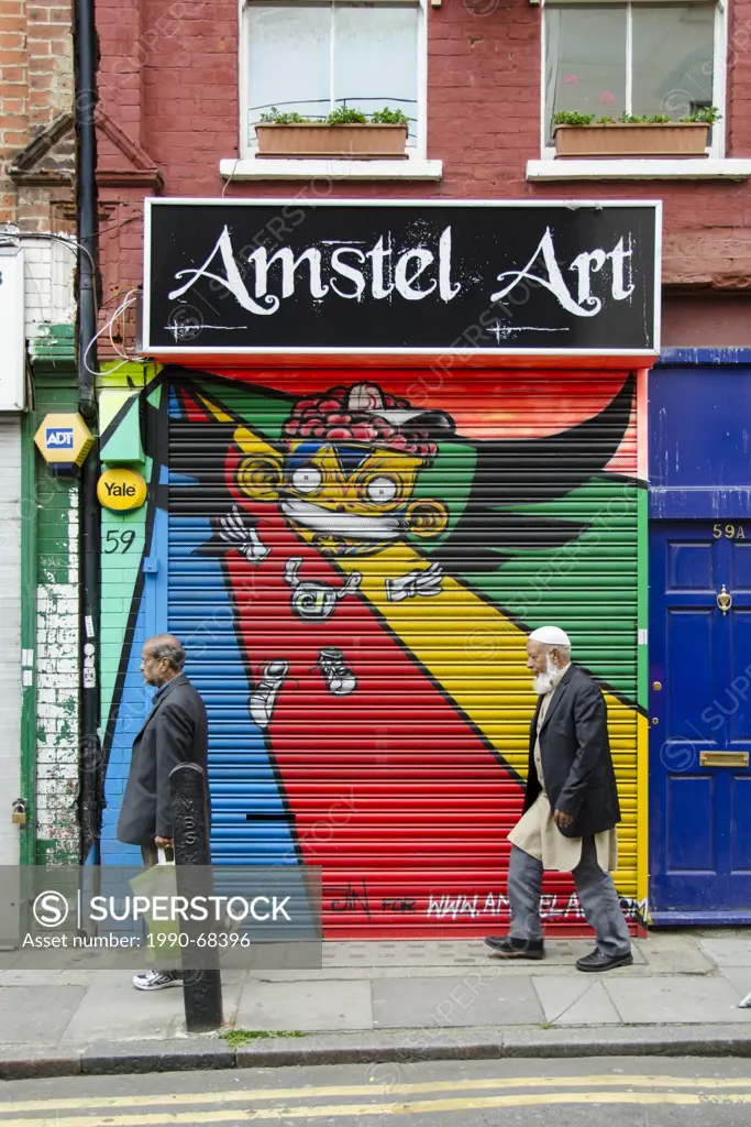 Street Art, near Brick Lane, Shoreditch, East London, England