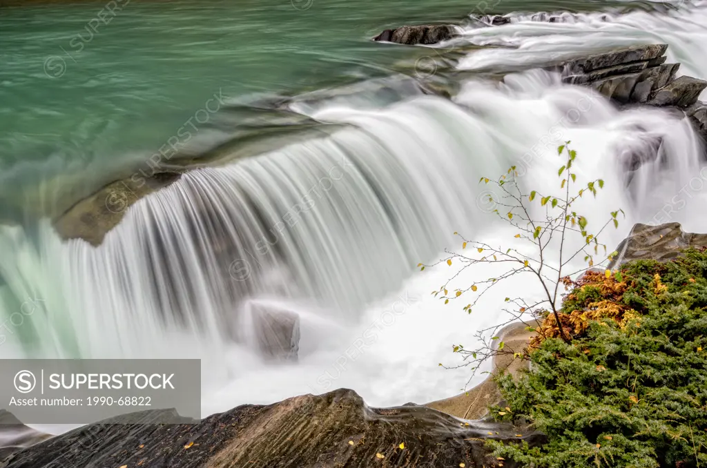 Rearguard Falls in Mount Robson Provincial Park, British Columbia, Canada