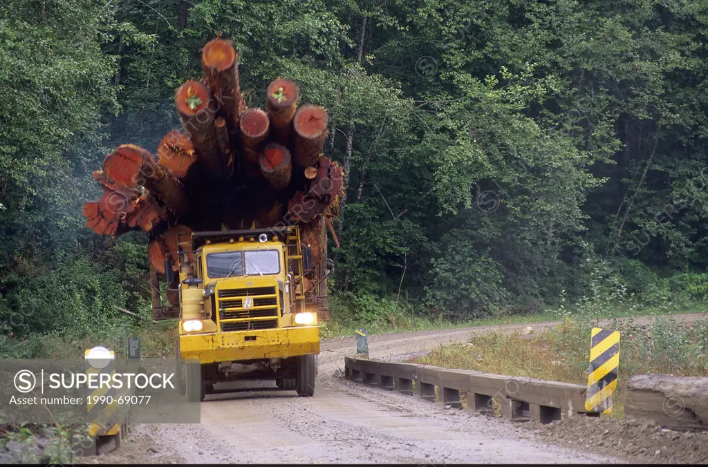 Logging Truck, Harrison Lake, BC, Canada