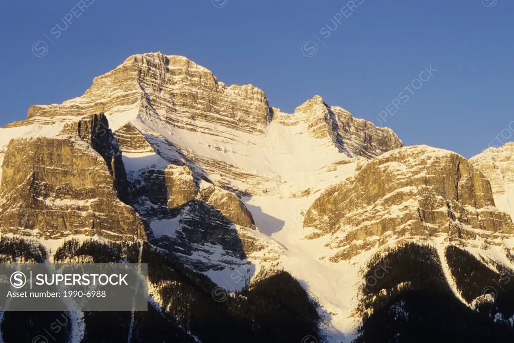 Mt. Rundle, Canadian Rockies, Canmore, Alberta, Canada.