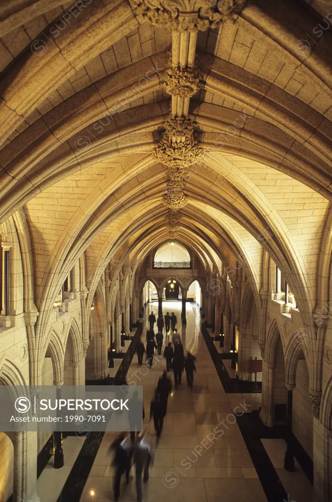 Hall to Library of Parliament, Parliament Buildings, Ottawa, Ontario, Canada