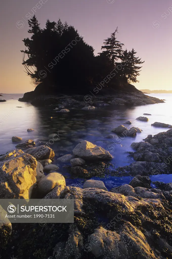 Sunset at Mackenzie Beach, Vancouver Island, British Columbia, Canada