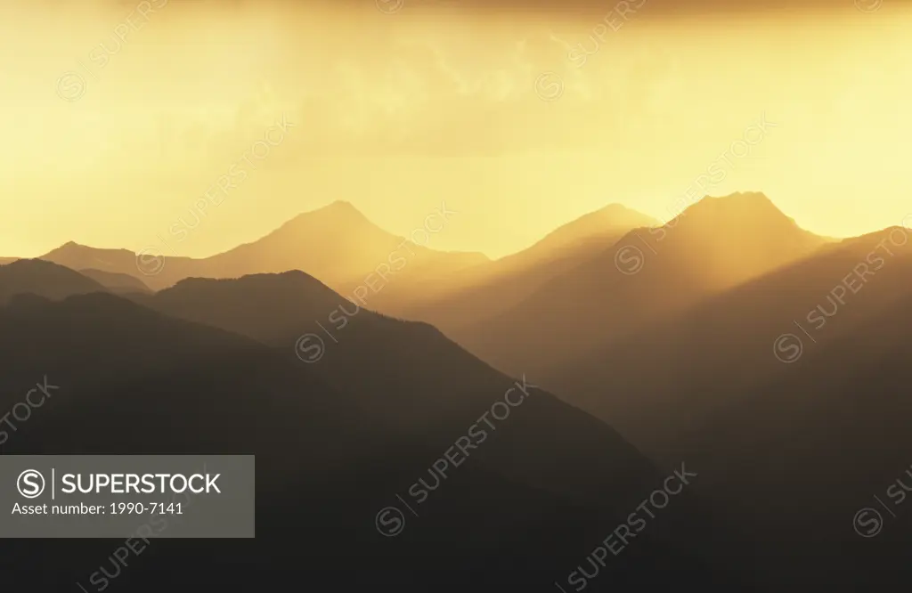 Sunset from Idaho Peak, Selkirk Mountains, British Columbia, Canada