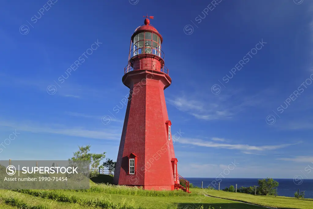 La Martre Lighthouse. Gaspe Peninsula, Quebec, Canada