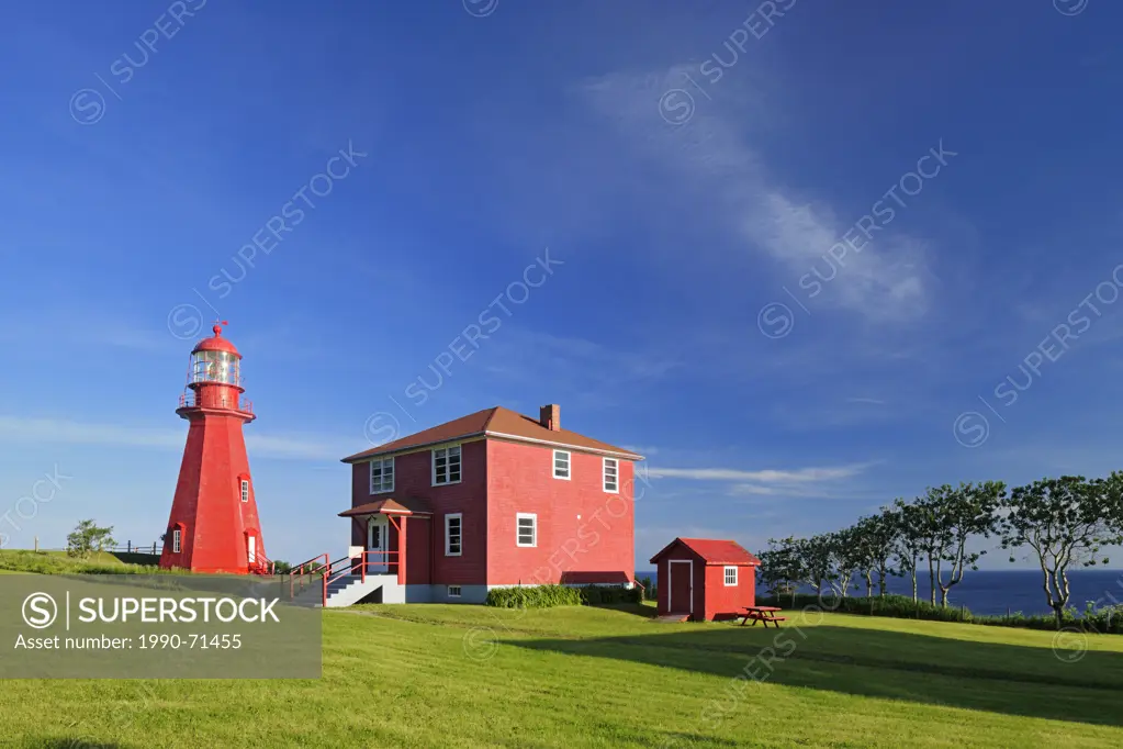 La Martre Lighthouse. Gaspe Peninsula, Quebec, Canada
