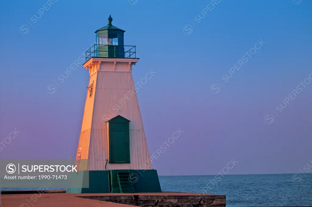 Lighthouse on Lake Ontario at Port Dalhouise, St Catharines, Ontario, Canada