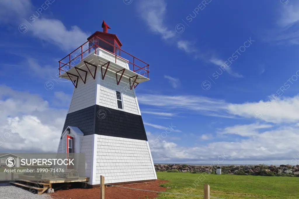 Big Tignish or Judes Point Lighthouse, Tignish Shores, Prince Edward Island, Canada